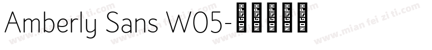 Amberly Sans W05字体转换